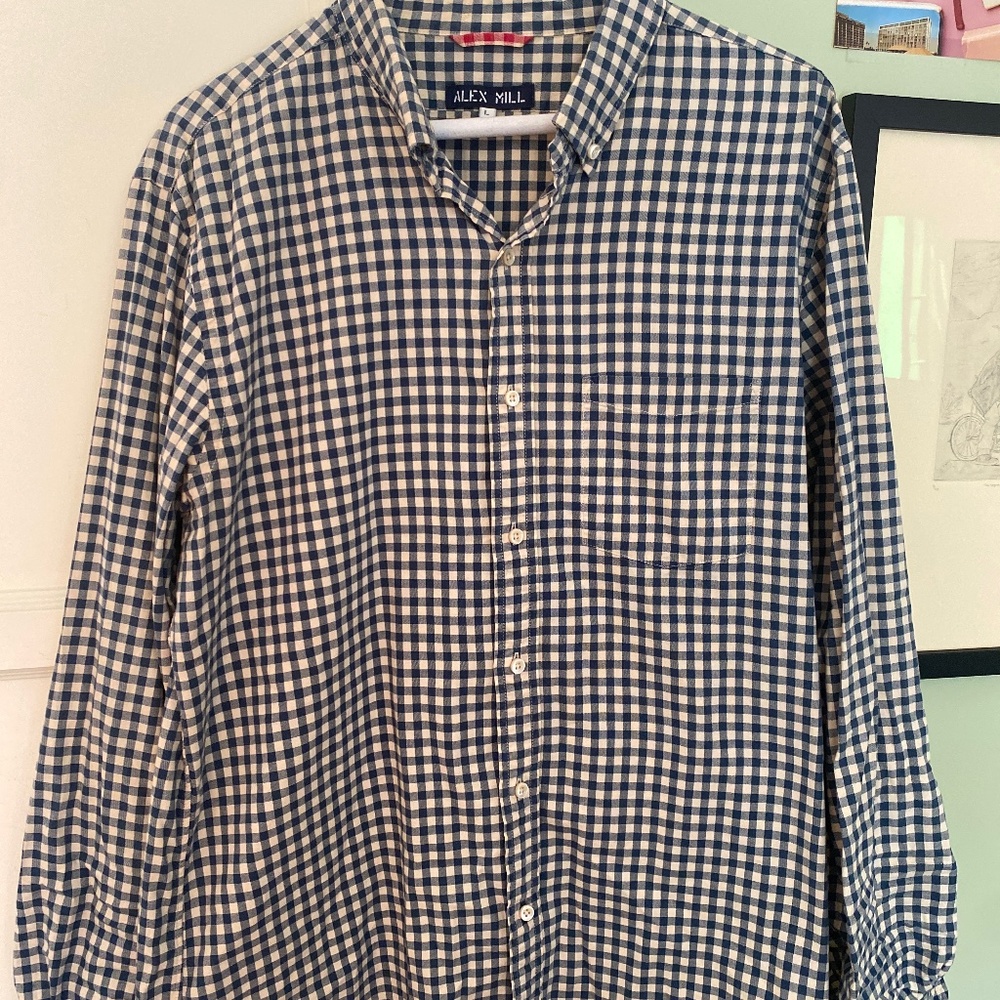 Alex Mill casual, gingham dress shirt